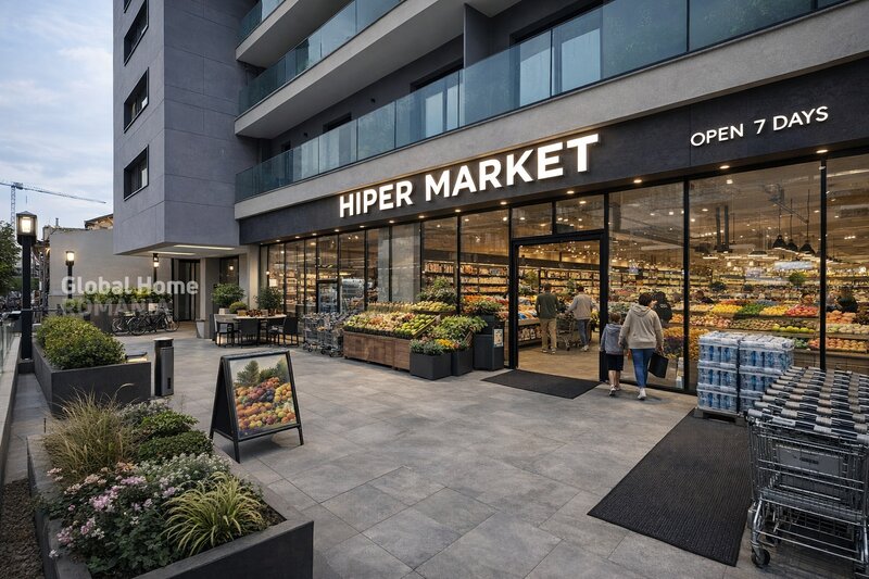 Obor - Avrig Park Spatiu Comercial 187 mp Vitrina 9,6 ml - Terasa Proprie